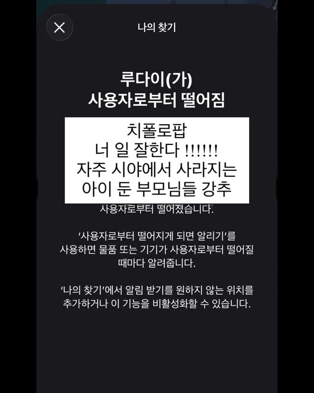 치폴로팝 위치추적기