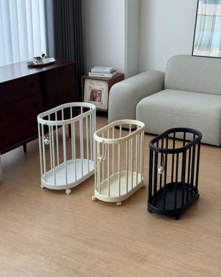 핸들 틈새 이동식 바구니