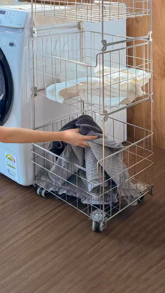 JBJ 올스텐 청담 3단 세탁바구니