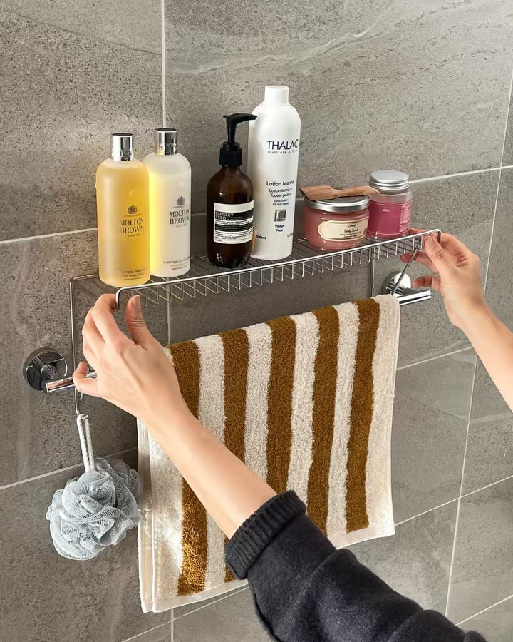 무타공 욕실 거치대