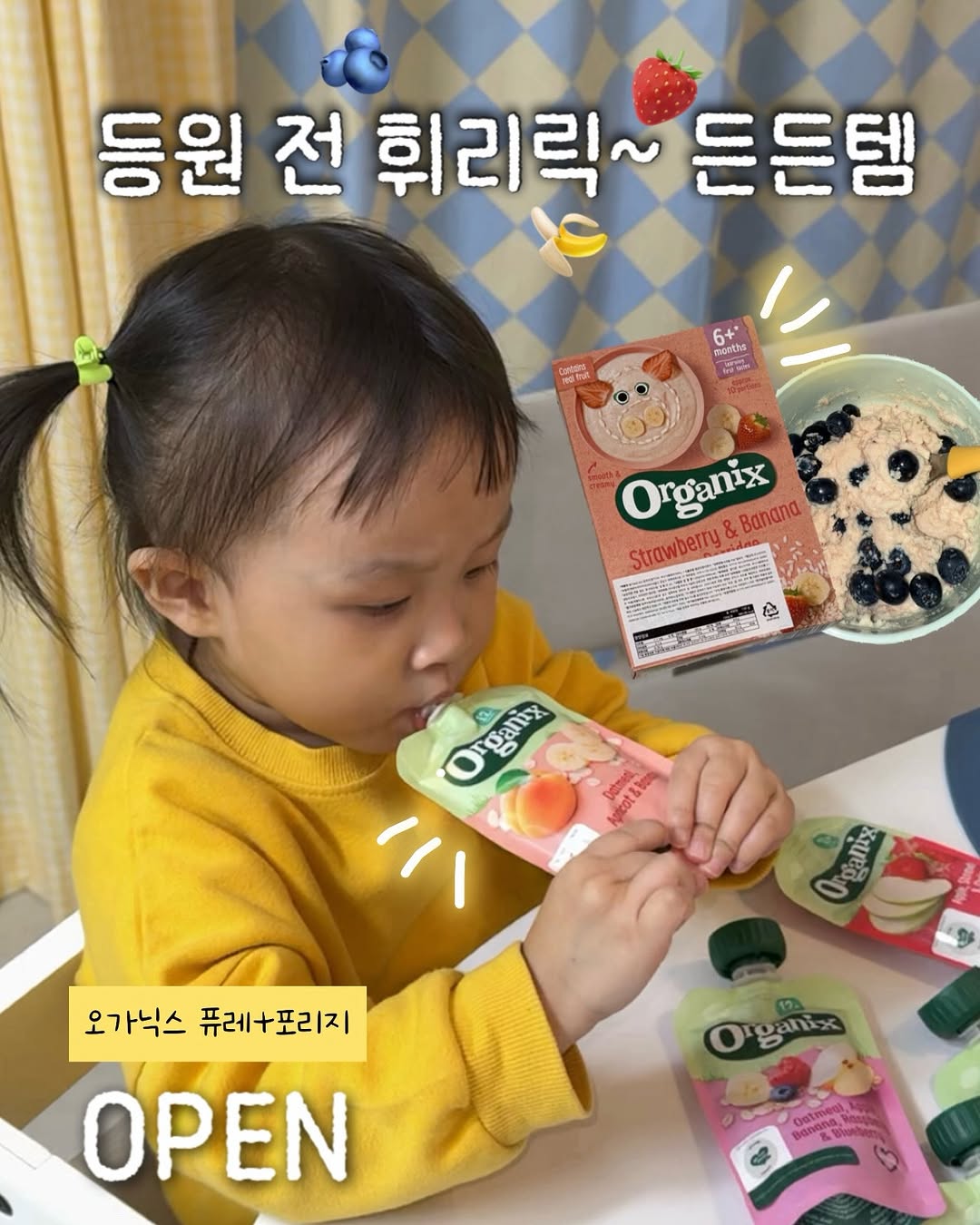 오가닉스 퓨레 및 포리지