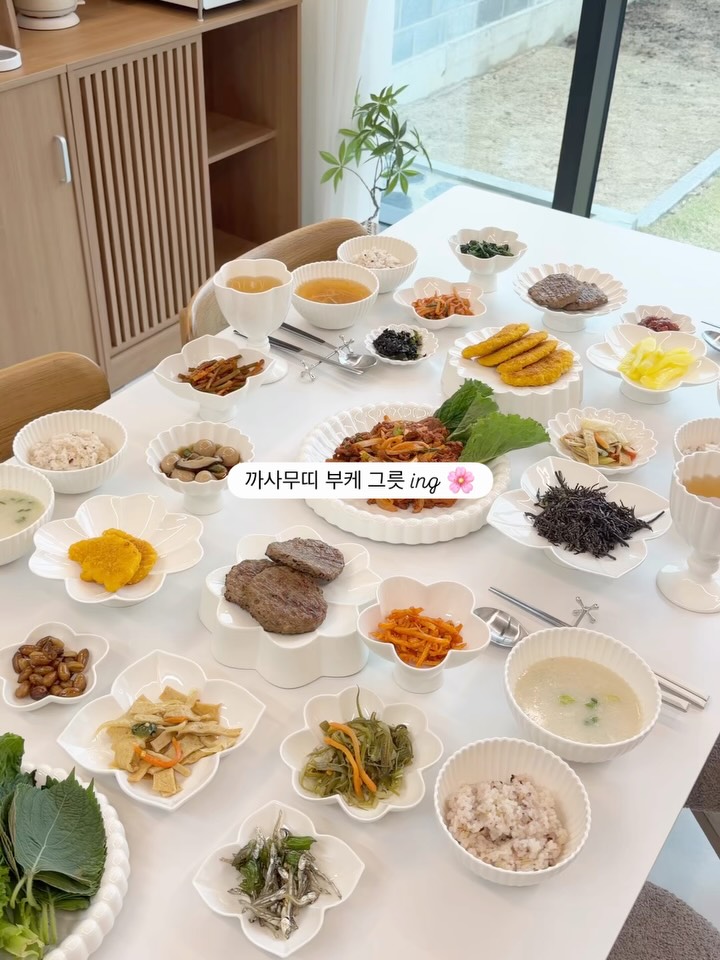 까사무띠 부케 35P 그릇