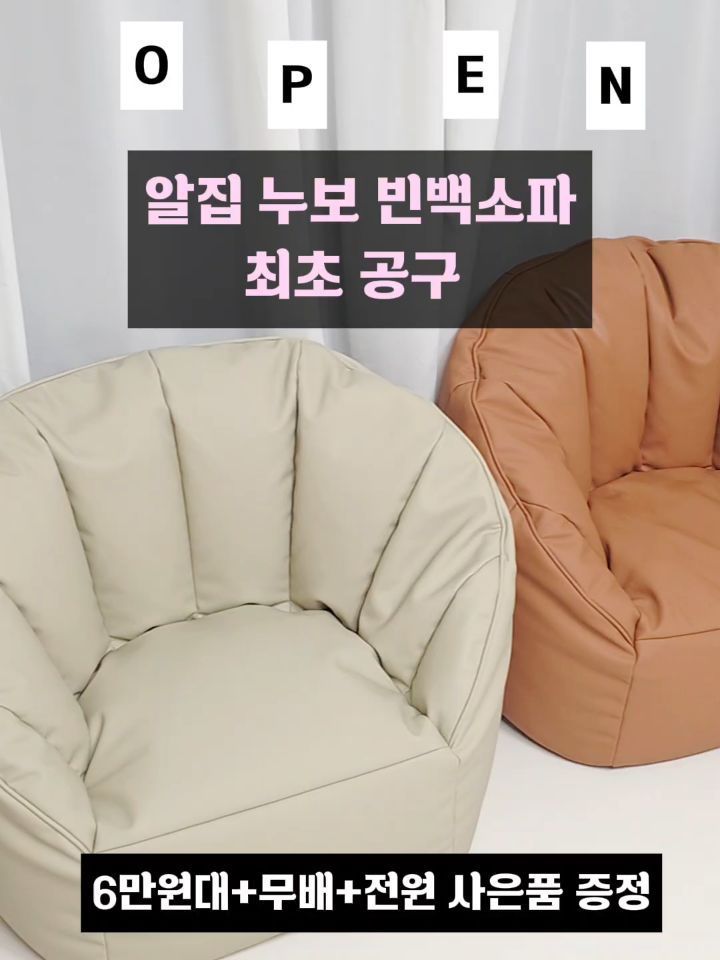 알집 누보 빈백소파