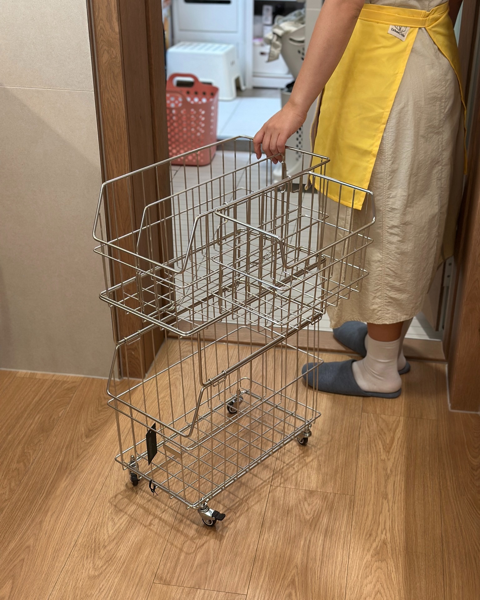 로긴 304 올스텐 3단 빨래바구니