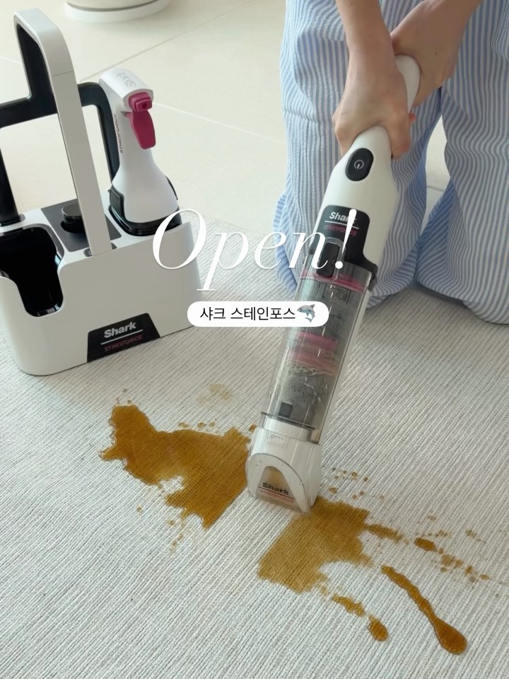 샤크 스테인포스 무선 습식 청소기